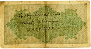 Mel Ott Signed 1923 1,000 German Mark Note 